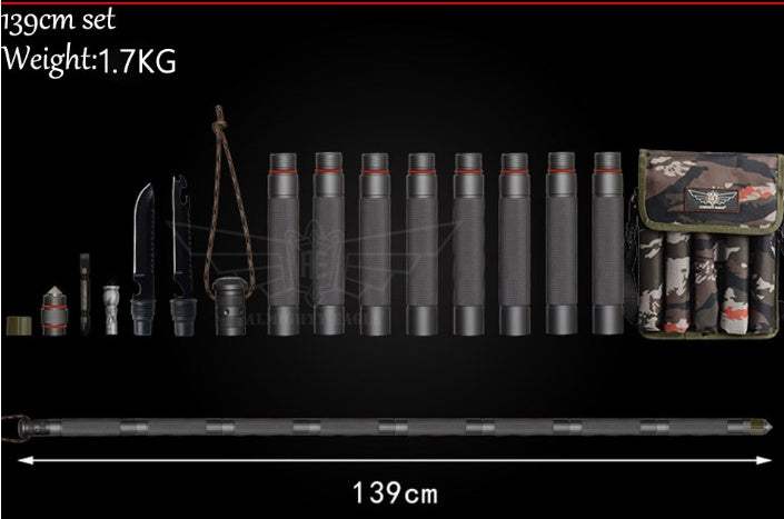 Tactical Alpenstock Walking Stick – Multifunctional Hiking & Camping Gear