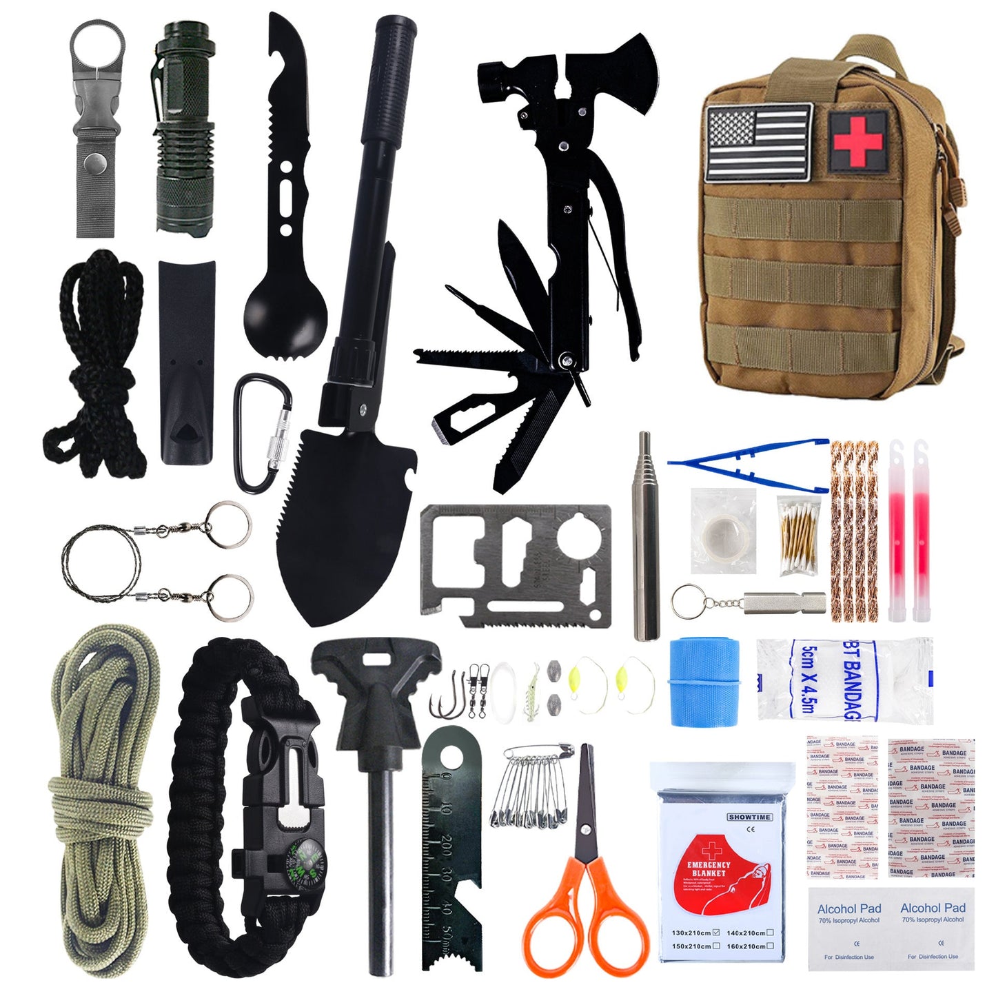 Multifunctional Outdoor Survival Supplies – Camping Equipment Set