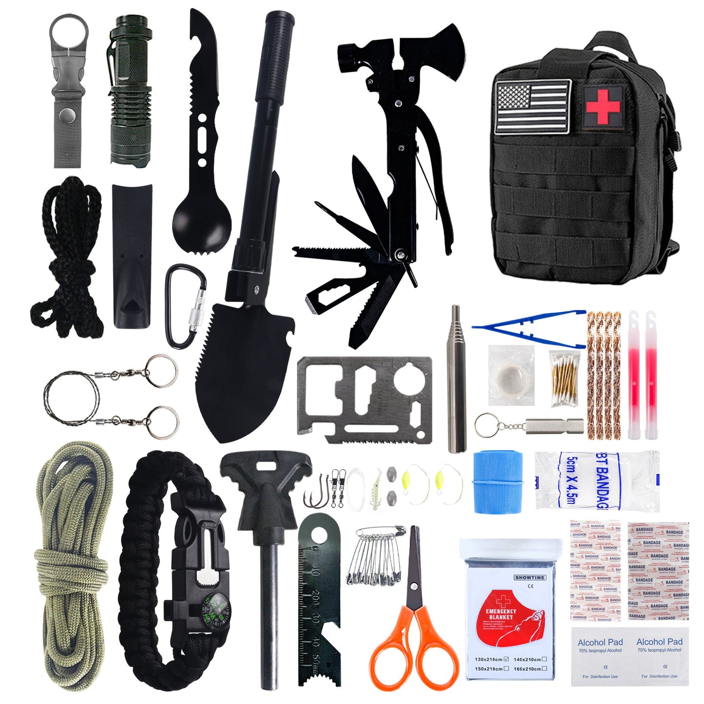 Multifunctional Outdoor Survival Supplies – Camping Equipment Set