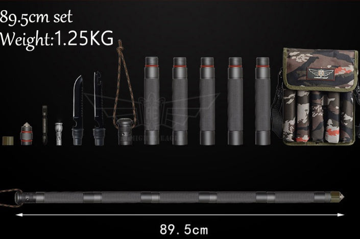 Tactical Alpenstock Walking Stick – Multifunctional Hiking & Camping Gear