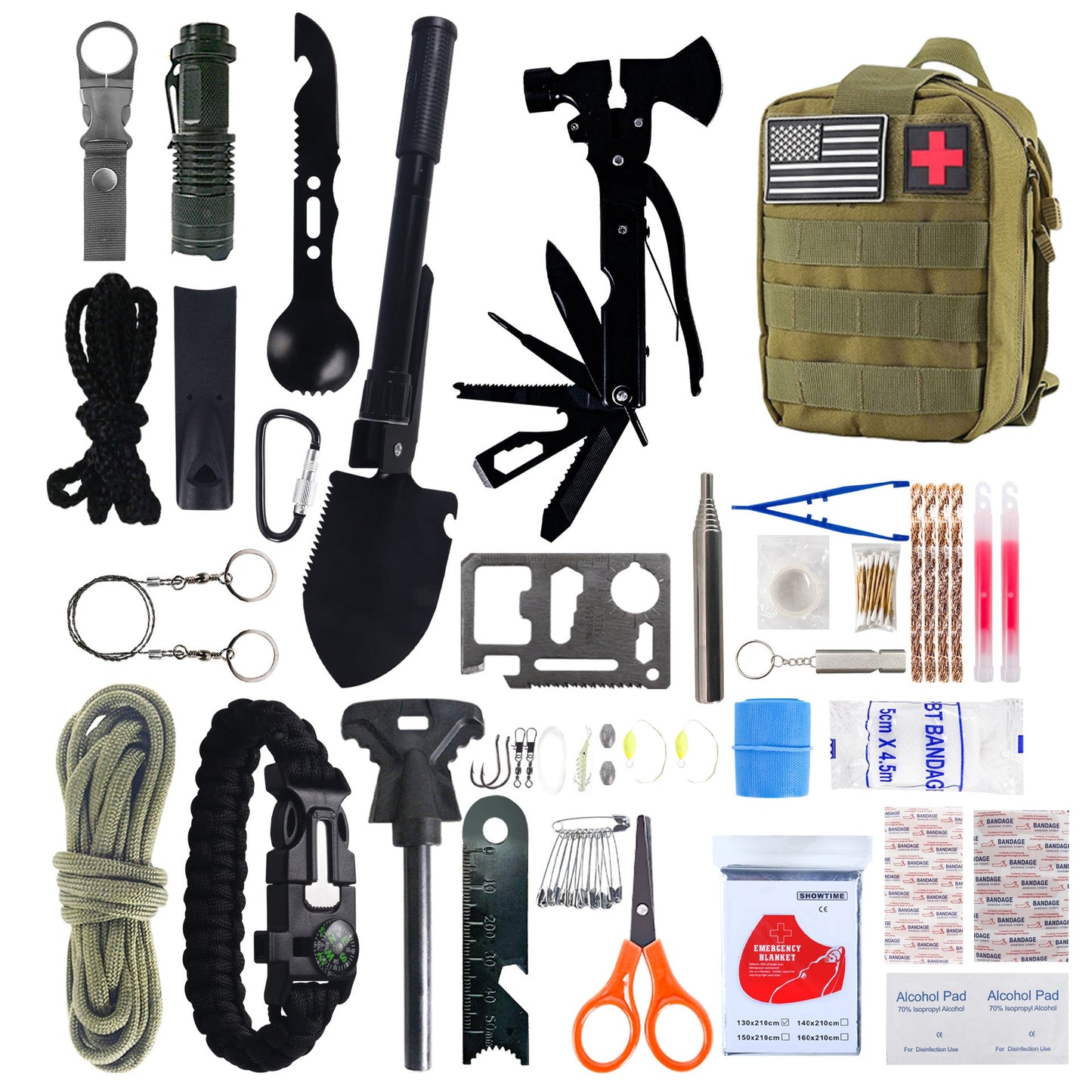 Multifunctional Outdoor Survival Supplies – Camping Equipment Set